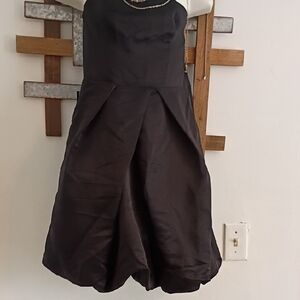 Express Strapless Black Dress